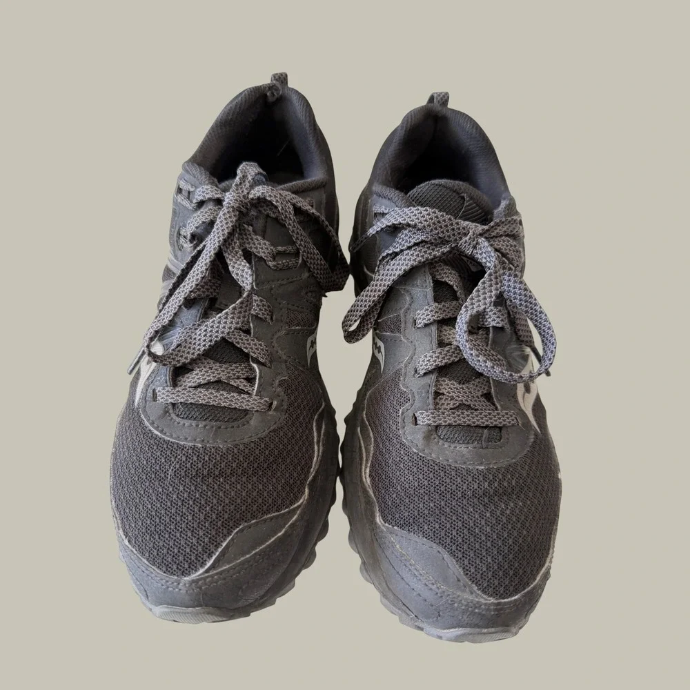 Saucony Excursion TR14 Black Trail Running Shoes Womens 8.5 Gorpcore Sneakers